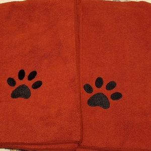 Set of Two Dog Bath Towels and Toys